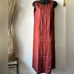 Eddie Bauer | Dresses | Preowned Eddie Bauer Sleeveless Linen Dress Size 4  Petite | Poshmark